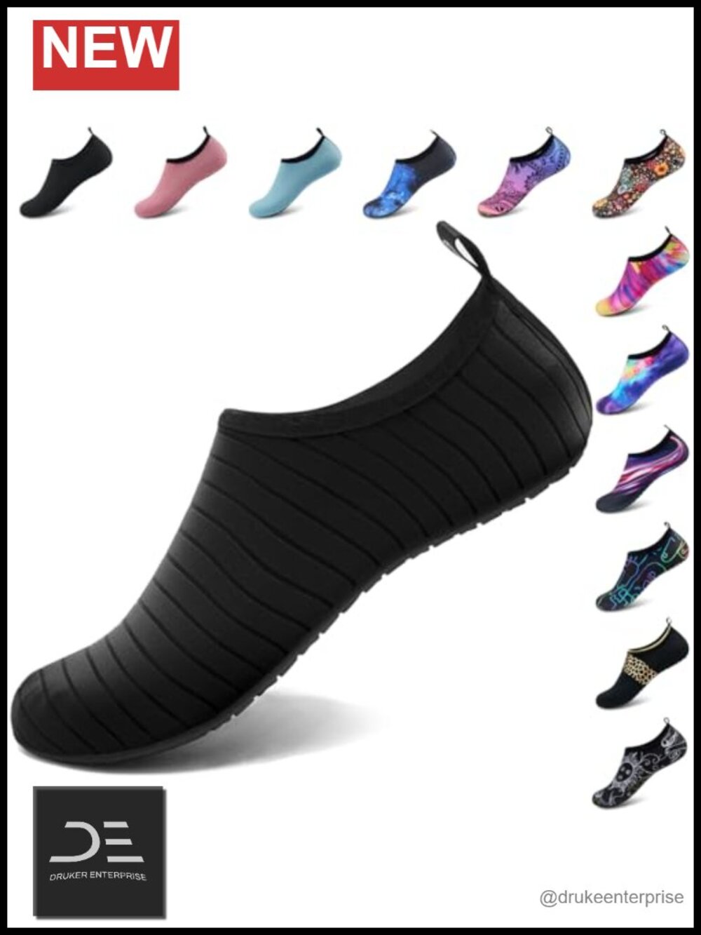 Water Shoes for Women Men Barefoot Quick-Dry Aqua Socks Slip-on